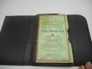 Vintage 1902 Farmers National Bank Advertising Calendar & Case - Webster City Ia