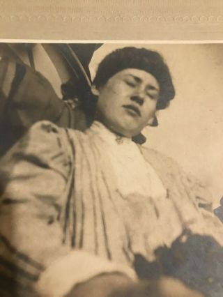 Antique Photo Deceased Woman Vintage Postmortem Death Post Mortem Picture