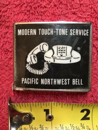 Rare Pacific Northwest Bell Telephone Phone Advertising Ruler Rule Tape Measure