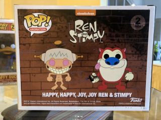 Funko Pop Ren And Stimpy Happy Happy Joy Joy SDCC Exclusive 2