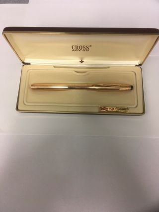 Vintage Cross 14k Gold Filled Roller - Ball Pen Includes Refills