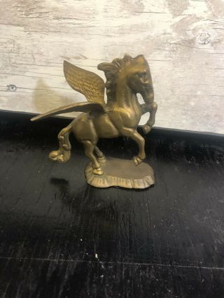 Vintage Brass Pegasus - Decor Flying Horse Statue Figurine/paper Weight