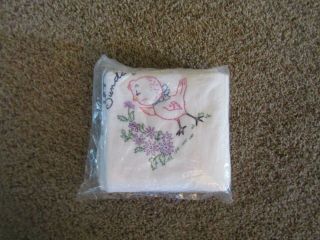 7 Vintage Kitchen Dish Towels W Embroidered Days Of The Week Chicks