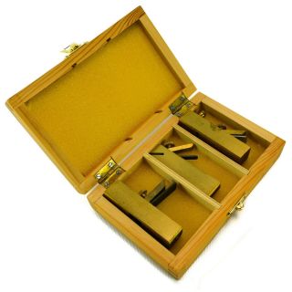 Mini Brass Bullnose Scraper Block Plane Wood Craft Planar Tool Set 3 "