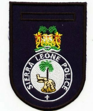 Sierra Leone Police Force Patch Policia
