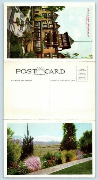 Loma Linda,  Ca - Rare Fold Out Advertising Postcard - Sanitarium Brochure