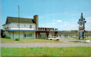Motel Fleur De Lys Laurier Sainte Foy Quebec Qc Vintage Postcard E21