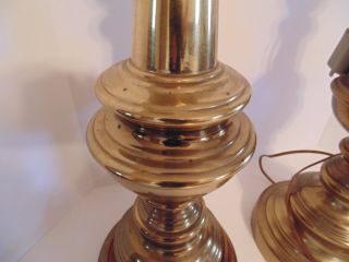 Vintage Brass Gothic Baroque Style Candlestick Table Lamps 4
