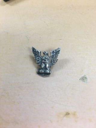 Vintage Bsa Boy Scouts Of America Sterling Silver Eagle Scouts Pin