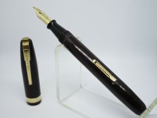 Vintage Waterman´s 515 Fountain Pen With Flexy Keyhole B Nib Freshly Serviced