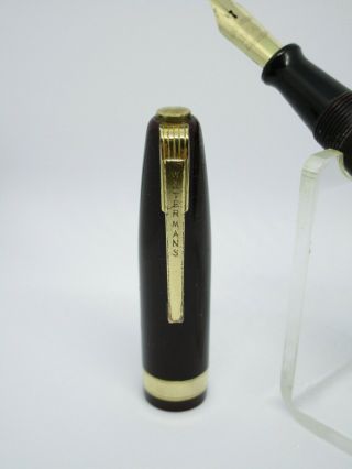 Vintage WATERMAN´s 515 fountain pen with flexy keyhole B nib Freshly serviced 4