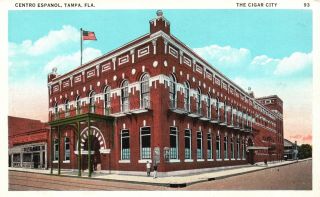 Ybor City,  Tampa,  Fl,  Centro Espanol,  The Cigar City,  Vintage Postcard G2679
