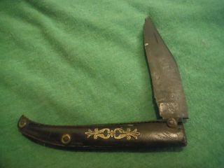 Early Single Blade Folding Pocket Knife Circa Late 1700/s,  Early 1800s