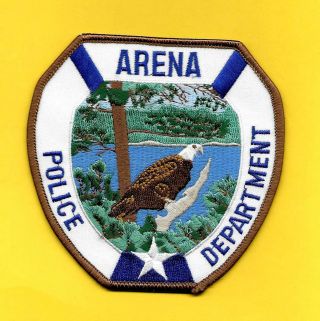 Wisconsin - Awesome Bald Eagle - Village Of Arena Police Department - Patch