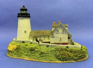 Harbour Lights Pemaquid Point Maine Lighthouse Figurine Limited Ed.  164 Lh03