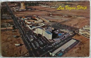 Riviera Hotel & Casino Postcard Early Las Vegas Nevada Strip Much Vacant Land
