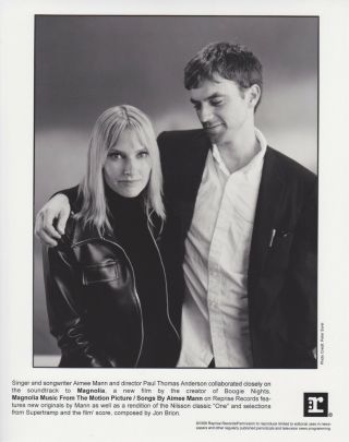 1999 Vintage Photograph - Aimee Mann & Paul Thomas - " Magnolia " Film