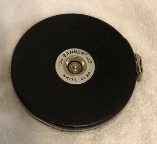 Vintage Lufkin Rule Company White Clad Steel Tape Measure 100 ft HW226 2