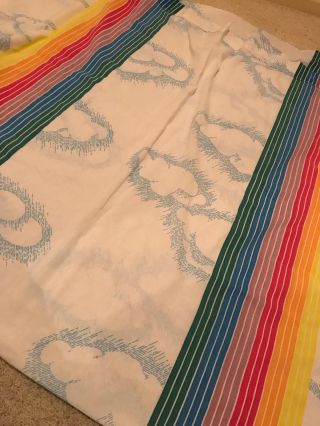 Vintage Pacific Rainbow Twin Flat Sheet,  Pillowcase Wamsutta Style 6