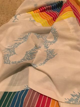 Vintage Pacific Rainbow Twin Flat Sheet,  Pillowcase Wamsutta Style 7