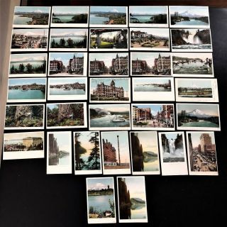 34 Vintage Detroit Publishing Postcards Wa St Scene Tacoma Seattle Mt Rainier,