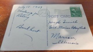 1949 Vintage Postcard.  Mountain View Hotel,  Gatlinburg,  Tennessee. 2