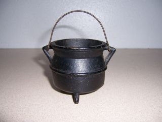 Vintage Mini Cast Iron Cauldron Kettle 15