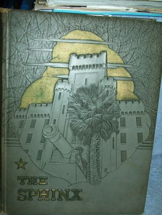 1941 The Sphinx Citadel Military College Charleston South Carolina Sc Yearbook
