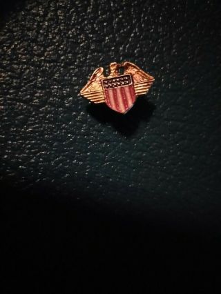 Vintage /american Flag - Button Pin - Back