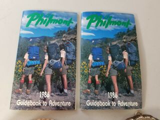 Boy Scout Philmont Scout Ranch Leather Belt 42,  Plaque Guide Books BSA Vintage 3