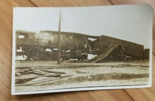 Rppc Train Wreck - Unposted - 1900 