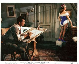 Anita Ekberg & Dean Martin " Artist And Models " Vintage Photo.  1955
