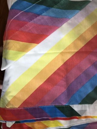Thomaston Vintage Queen Flat Sheet And 1 Pillowcase Pride Rainbow