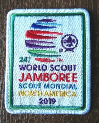 2019 24th World Jamboree Pocket Patch Scout Mondial North America English