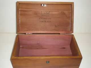 Vintage Miniature Lane Cedar Chest - Jewelry Or Dresser Box - Taunton Massachusett 3