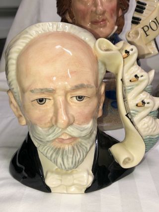 Royal Doulton Large Character Jug " Tchaikovsky " Great Composers Series D 7022