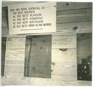 Wwii Photo Ga Camp Wheeler Army Military Sign Over Bathroom Mirror Best Soldier