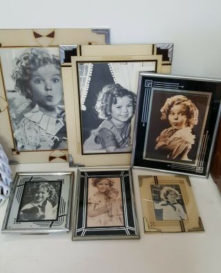 6 Vintage Shirley Temple Pictures Photos Postcards W Vintage Art Deco Frames