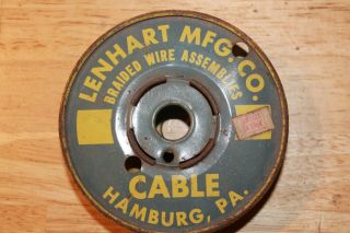 Hamburg Pa Lenhart Mfg.  Co.  Braided Wire Assemblies Cable Spool