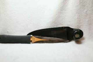 Sog Pentagon Boot Knife Dagger Made in Seki Japan with Leather Sheath 2