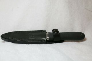 Sog Pentagon Boot Knife Dagger Made in Seki Japan with Leather Sheath 3