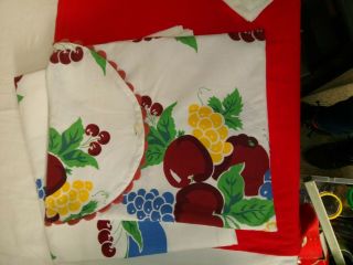 Vintage Cherries Tablecloth & 4 Matching Napkins in Matching Bag by Moda Home 4