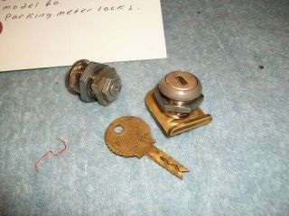 3 Vintage Locks With 2 Keys Duncan Miller Model 60 Parking Meter Locks GC 3
