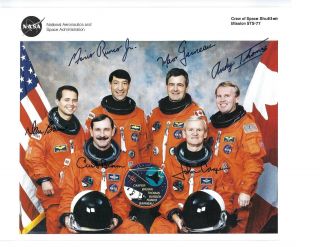 Space Shuttle Sts - 77 Endeavour Crew Signed