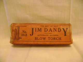 Vintage Jim Dandy Alcohool Blow Torch 80 - B 1930 