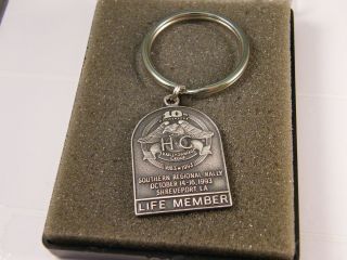 10th Anniversary Southern Regional Hog Harley Owners Group Key Chain Life Member