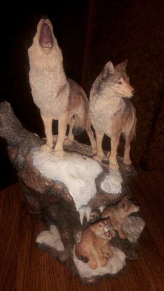 Danbury - " The Wolves Call " Sculpture By Nick Bibby -