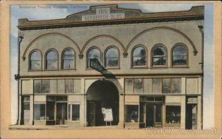 Hollister,  Ca Berberich Theatre San Benito County California Postcard Vintage