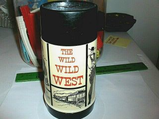 Wild Wild West`1969`hit Tv Show,  Columbia Pic,  Plastic Lunchbox - Thermos - 2 Usa