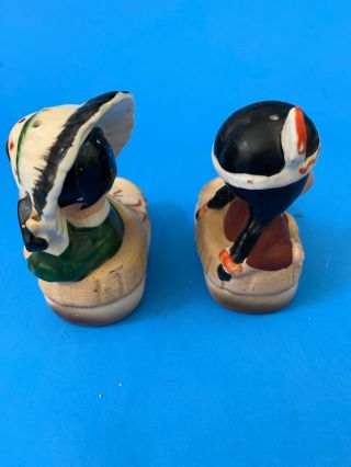 Vintage Indian Couple In Shoes Salt And Pepper Shakers Japan 4
